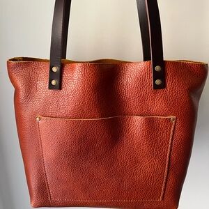 🧶 Sienna Large Leather Tote - Portland Leather
